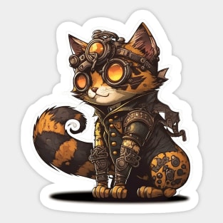 Ragdoll Cat Steampunk Sticker